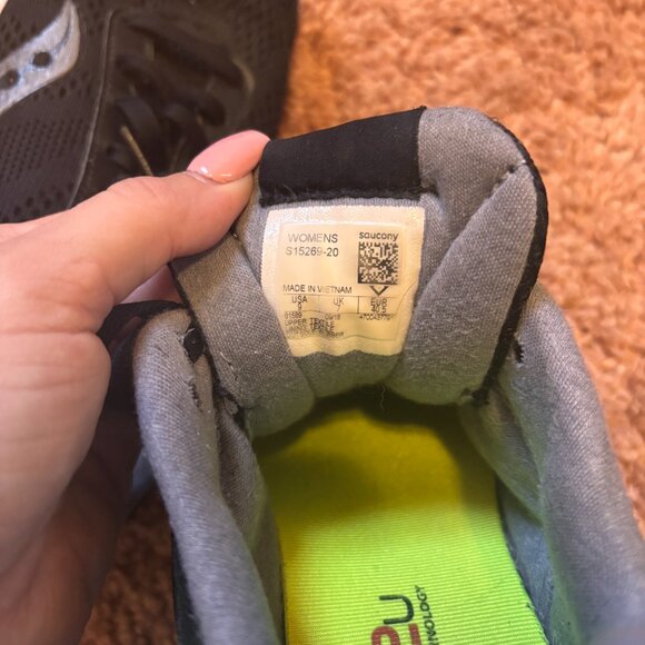 Saucony Shoes Womens 9 Grid Ideal Running Sneakers Black Mesh Logo S15269-20 - Picture 8 of 8